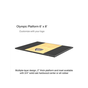 olympic platform (oak wood center)